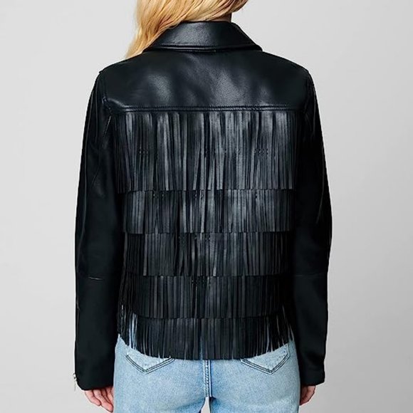 [BLANKNYC] Womens Luxury Clothing Vegan Leather Moto Jacket - Picture 2 of 6